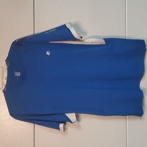 Starter Dri-Star Blue and White Athletic Tee w Logo 1971 Technical Performance